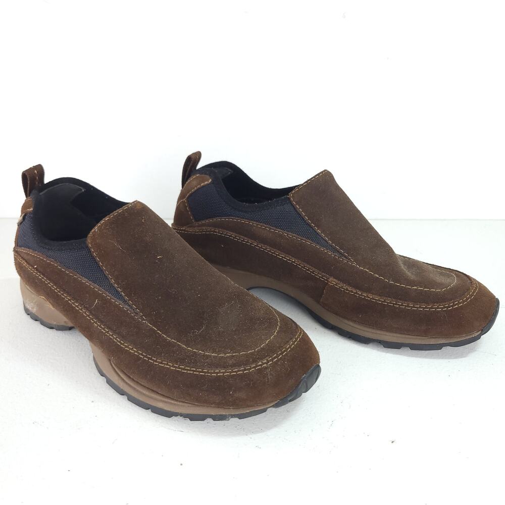 Timberland Smart Comfort Women's Brown Leather Suede Stretch Shoe Size 8M